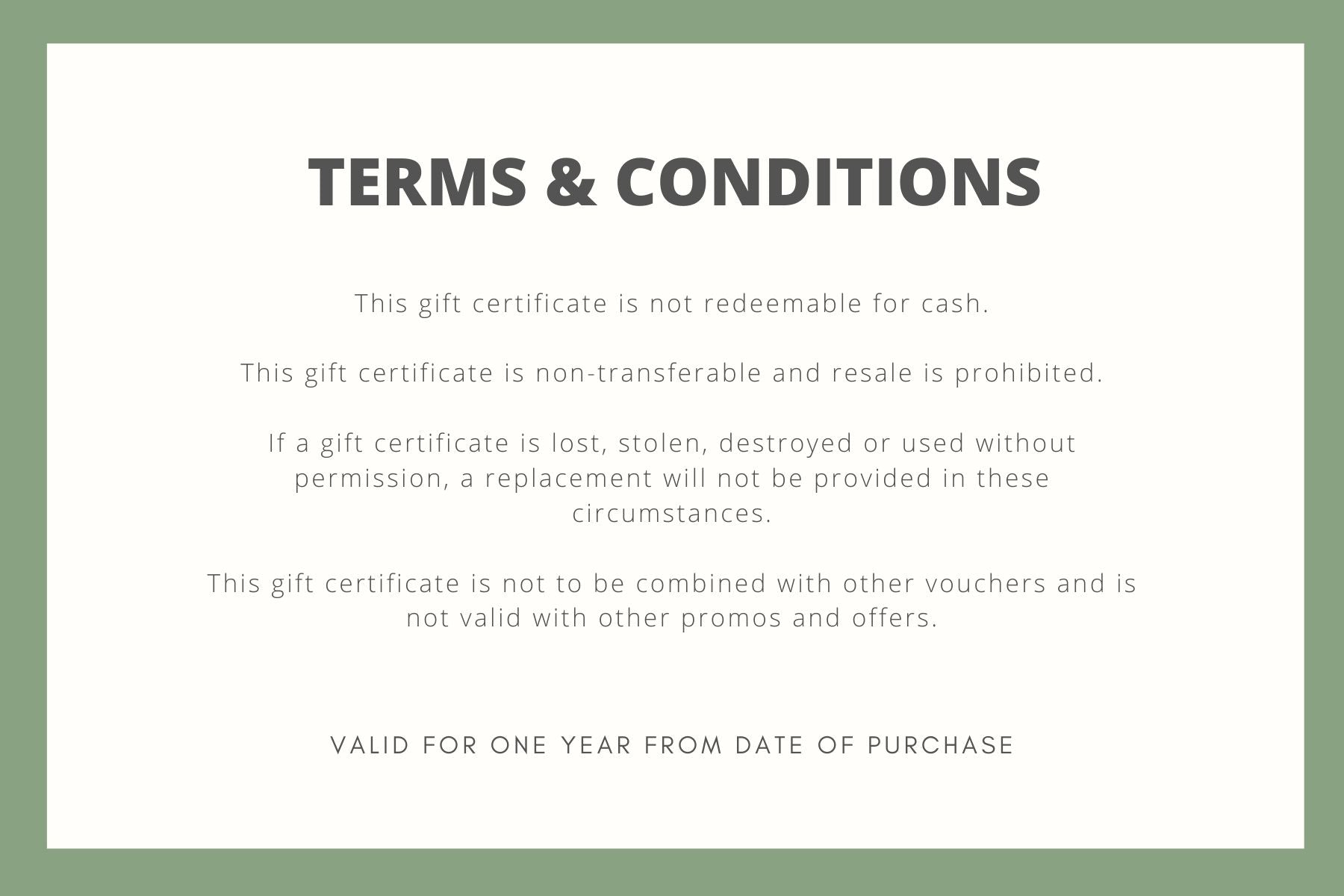 Gift Voucher